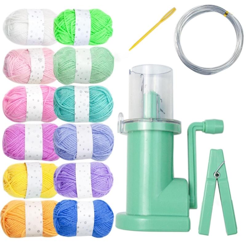 DIY Hand Knitting Yarn Cotton Thread Milk Cotton Yarn and Wool Winder Tools Kits