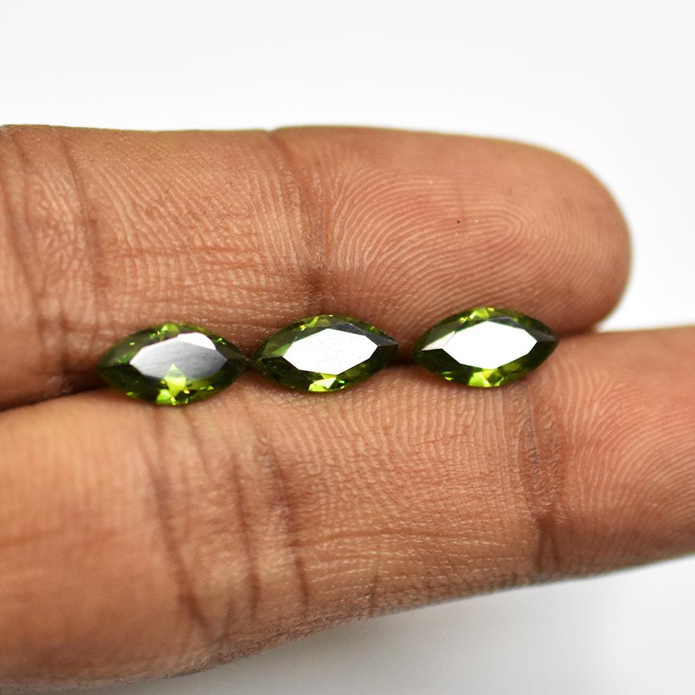 Natural Green Sapphire Loose Gemstone 20 pcs 10x5 mm Marquise Cut Lot Stone September Birthstone