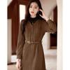 Elegant Long Sleeve Mid-Length A-Line Dress