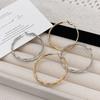 Двухслойные круглые серьги-кольца, украшение для ушей, аксессуары для ушей, круглые серьги для женщин и дам