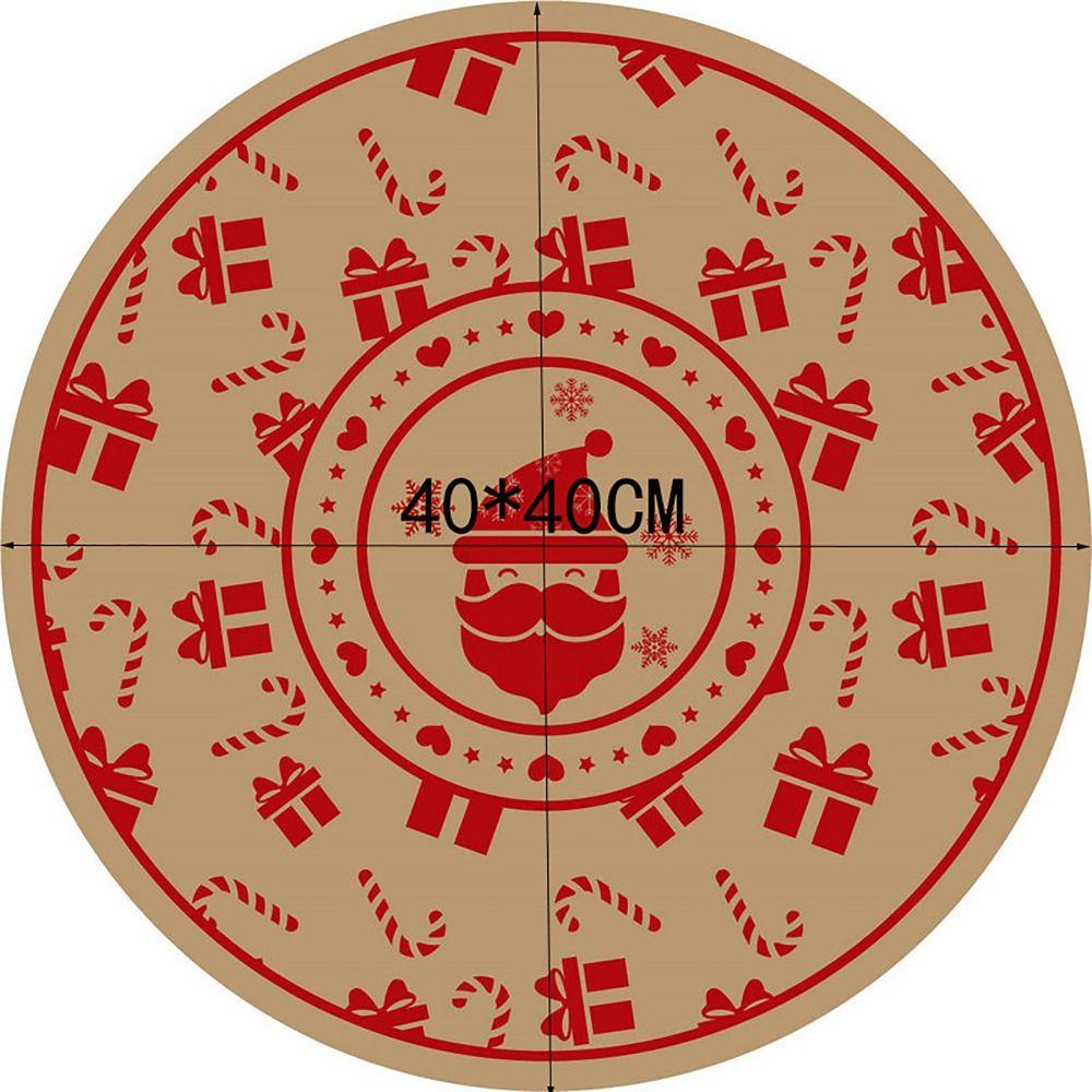 Cotton Linen Woven Placemat Heat Insulation Tableware Mats Vintage Retro Decorative Mat  Home