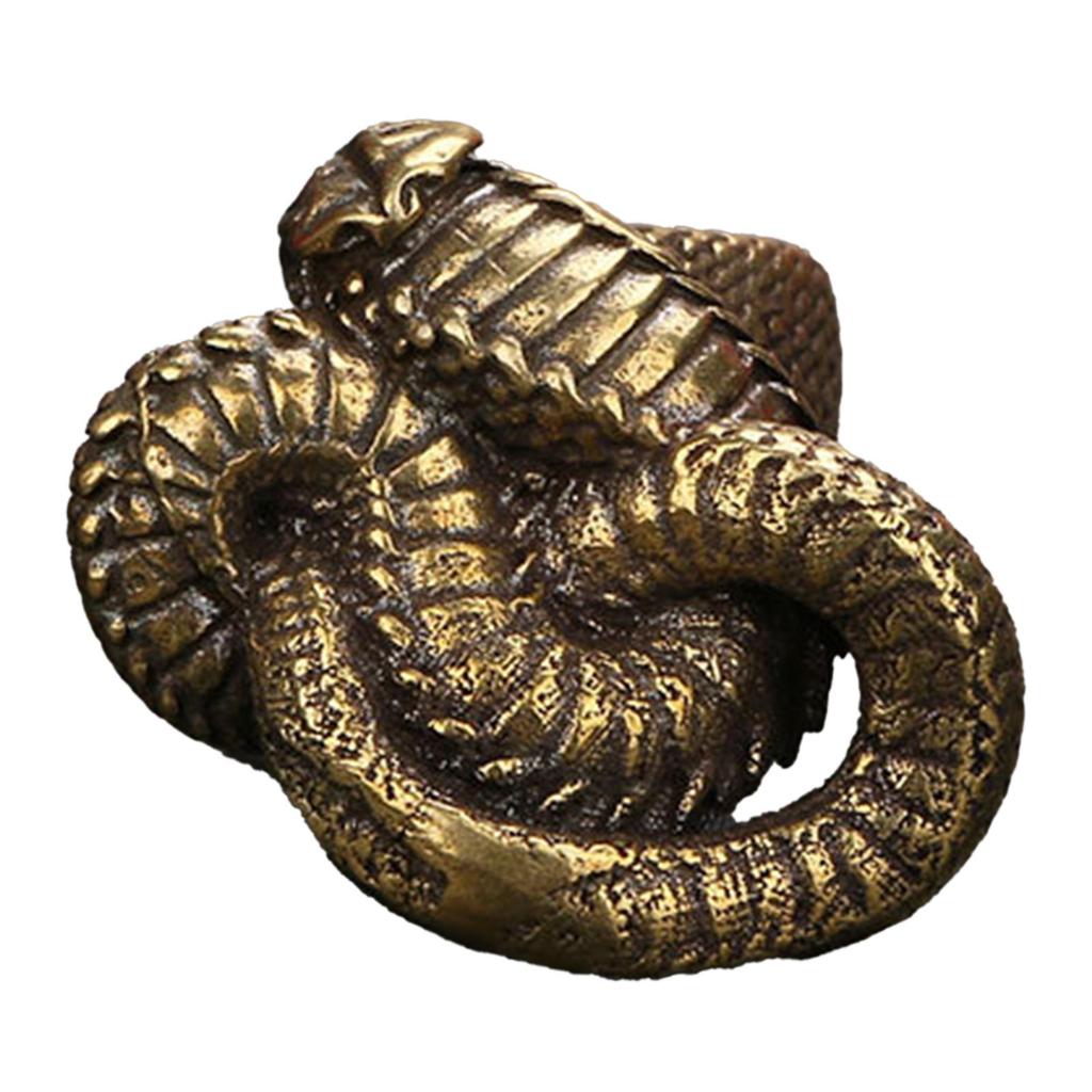 Зодиакальные фигурки змей, миниатюрный орнамент, статуя, настольное медное ремесло