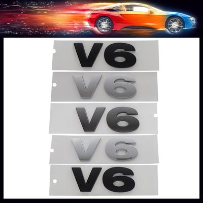 3D Премиум V6 V 6 Буквы для автомобиля Капот двигателя Крыло багажник Задняя наклейка Эмблема Значок Наклейка