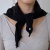 Laminez Punching Cotton Scarf - Black