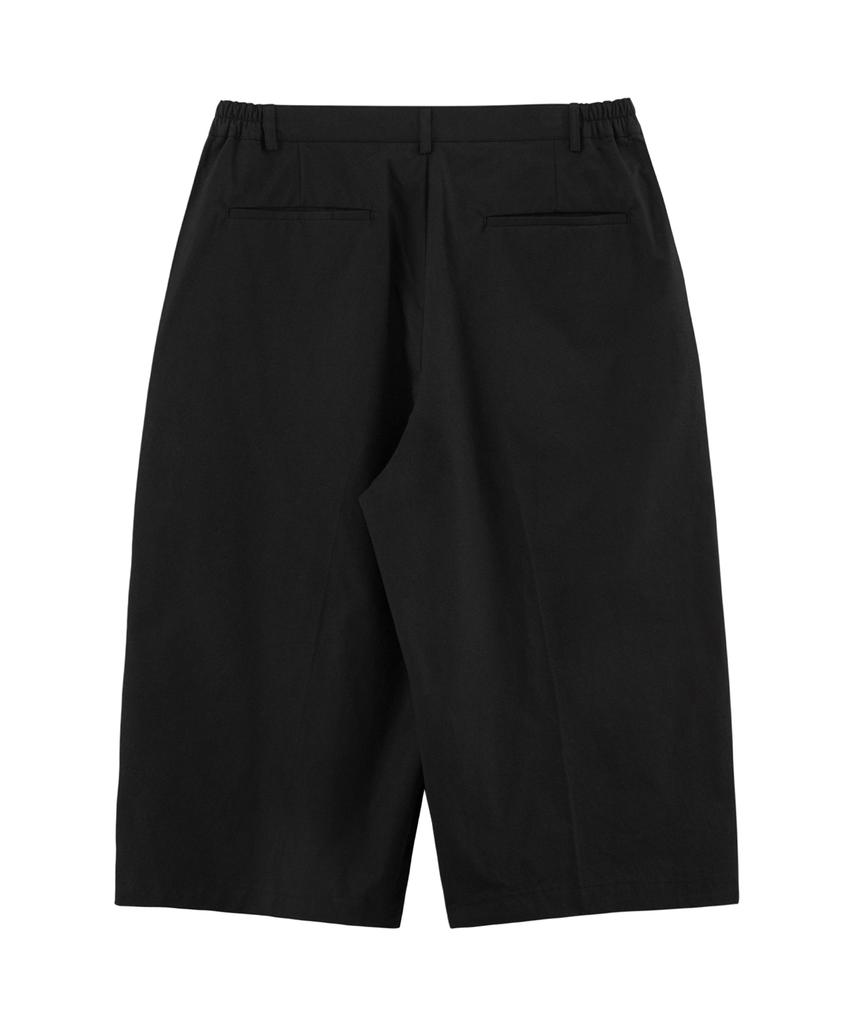 TAKEASY Wide Bermuda Pants (Black)