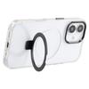For iPhone 16 Case Compatible with MagSafe Kickstand TPU + PC Clear Phone Cover - Black