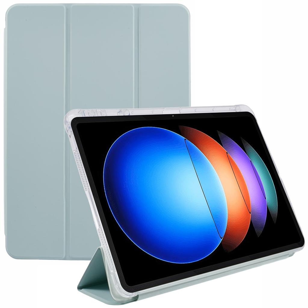 Для Xiaomi Pad 6S Pro 12.4 чехол тройной складной кожаный чехол для планшета с гнездом для ручки
