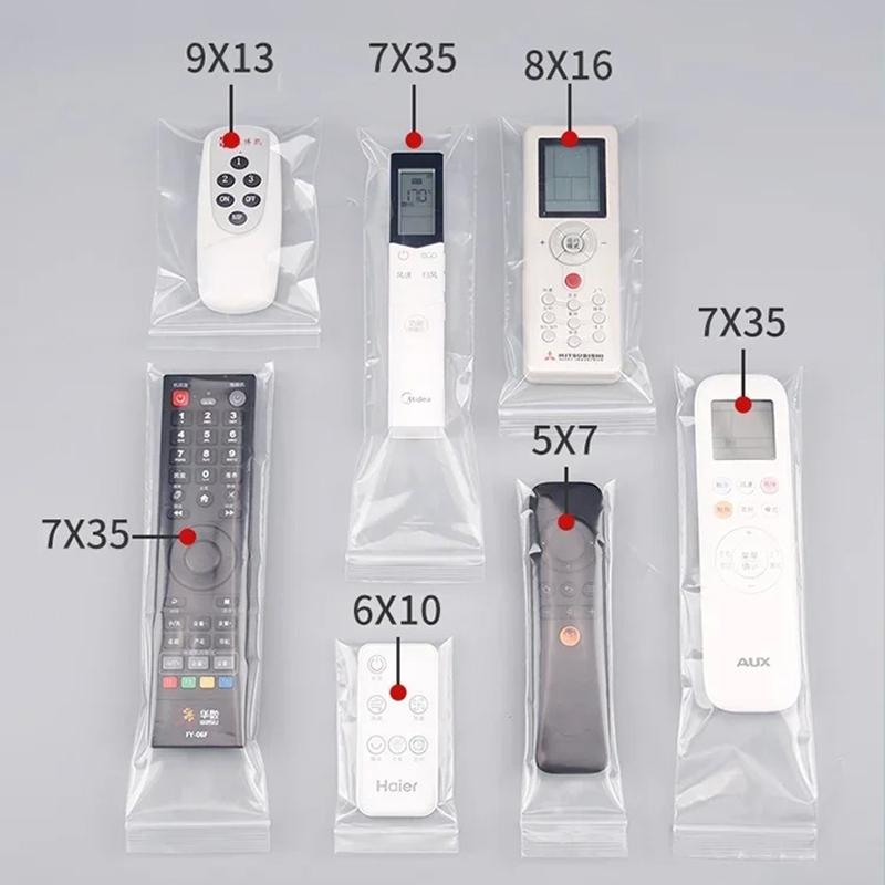 100 шт. полиэтиленовые длинные прозрачные пакеты с застежкой-молнией, прямоугольные пластиковые толстые упаковочные пакеты, многоразовые тонкие толстые упаковочные пакеты с застежкой-молнией