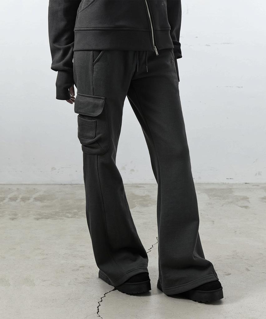 41PRAY Мини Карманные Брюки Bootcut / Угольный