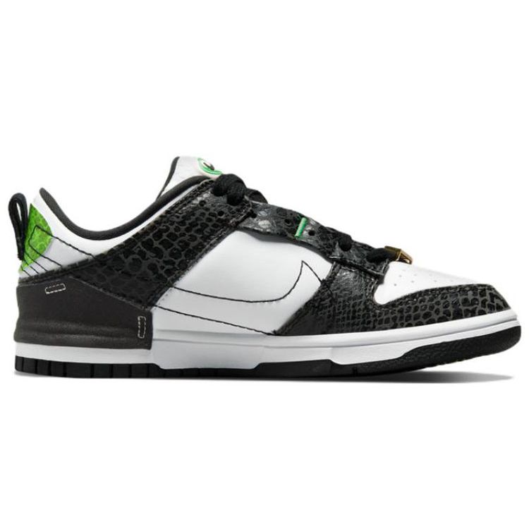 Nike Dunk Low Disrupt 2 Just Do It - Black Snakeskin Women Sneakers White University-Red DV1490-161