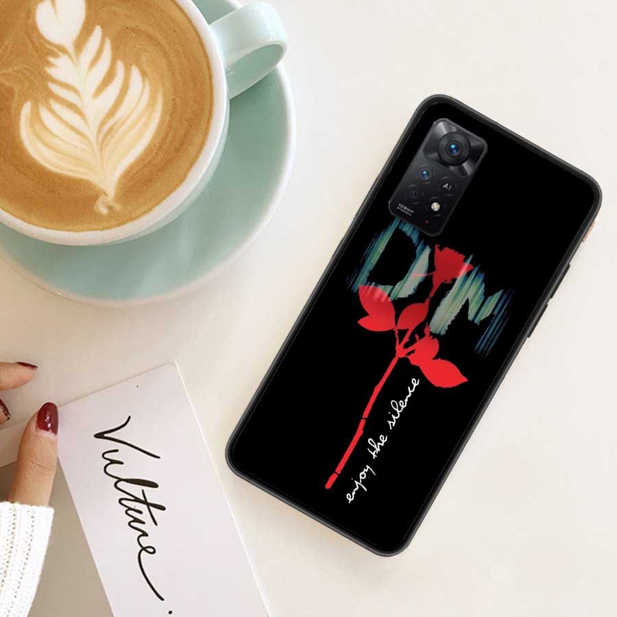 Чехол для телефона Rock Band Depeches Modes Для Redmi 13 14C 12 12C Note 14S 14 Pro Plus 10 10A 10C 9 9A 9C 9T 8 8A 7 7A TPU Прозрачный чехол