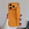 Чехол-браслет Гибридный чехол для телефона из кожи и материала Skin для iPhone 17 Pro Max iPhone 16 15 14 13 Pro Max с ремешком на руку PC+PU Матовый Противоскользящий Жесткий чехол