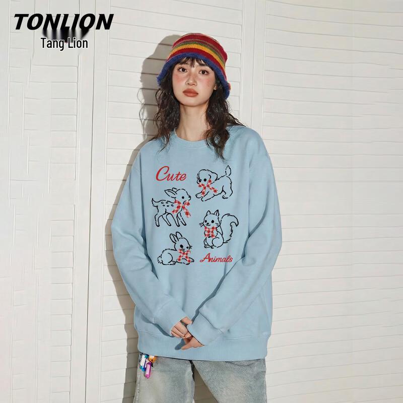 Женская толстовка TonLion с круглым вырезом и длинным рукавом