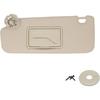 NHILES Left Driver Sun Visor Compatible With Chevy Cruze 2011- Sunshade Replacement Number 84126657 Color: Beige (3 Screw )