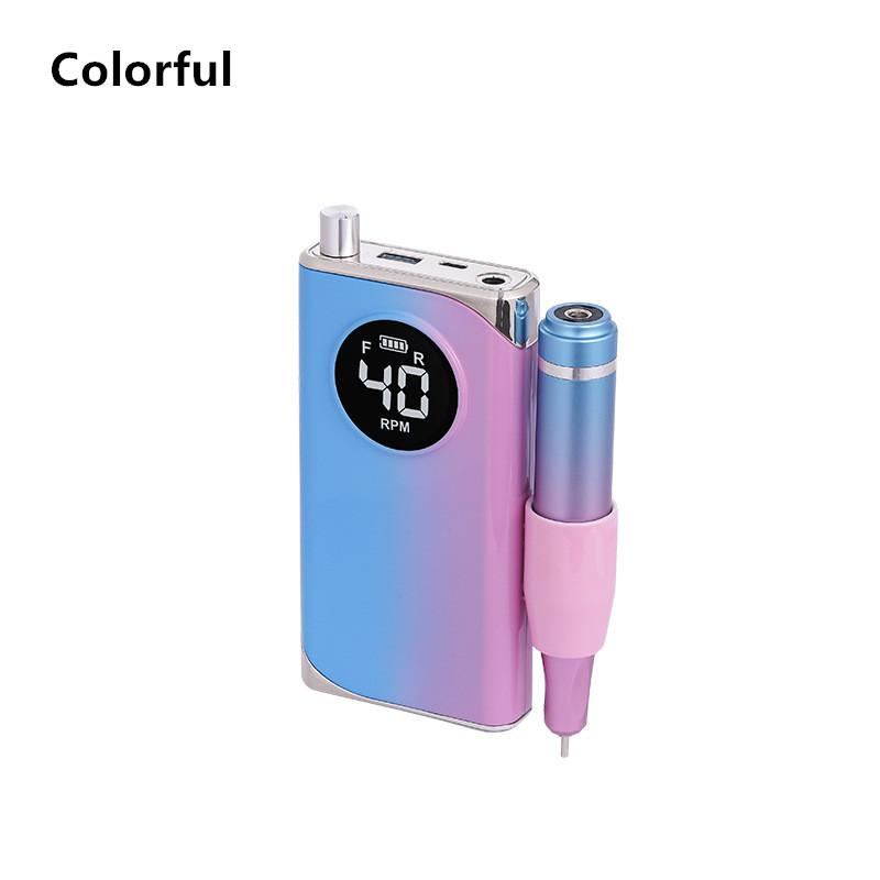 Полировщик для ногтей с взрывным градиентом, 40000 об/мин, портативное средство для снятия лака, полировщик для ногтей