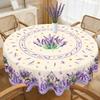 Purple Lavender Floral Rectangular Tablecloth Summer Birthday Wedding Party Dining Table Decor Cloth