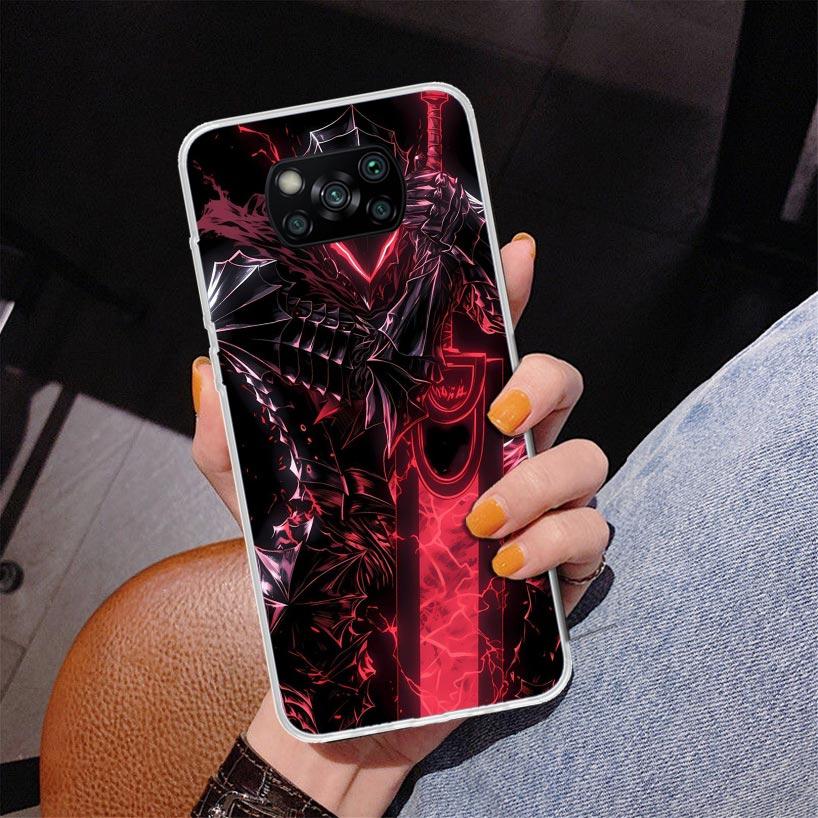 Чехол для телефона G-Guts B-Berserks Anime для Xiaomi Poco X5 X6 X7 Pro X4 Gt F7 Ultra M8 M7 Redmi 15C 15 13C 13 12C 12 Уникальный чехол Coq