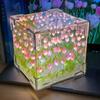 DIY Цветок Море 3D Облако Тюльпан Светодиодный Ночник Зеркальные Настольные Лампы Украшения Для Спальни Украшения Зеркальные Настольные Лампы Прикроватные Подарок