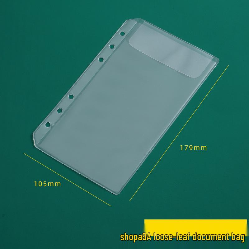 Прозрачные ПВХ пакеты-файлы разных размеров на кольцах с молнией: A6/A5 Хранилище документов и A7 Визитница, 6-кольцевой дизайн.