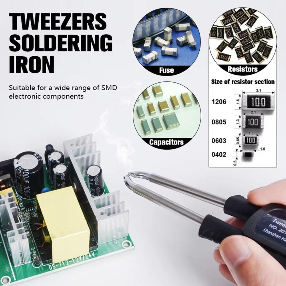 Паяльная станция T12 Tweezers Fas Heating SMD Electronic Components Chip Repair Home Welding Tools With Pylus Iron Handle