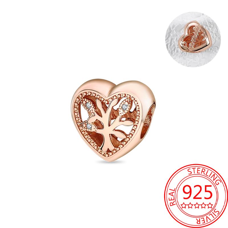 Медь Настоящее Розовое Золото Розовый Осьминог Летняя Черепаха Сердце Подвеска Шарм Подходит для Оригинальных Браслетов Ожерелий Браслет Девушка