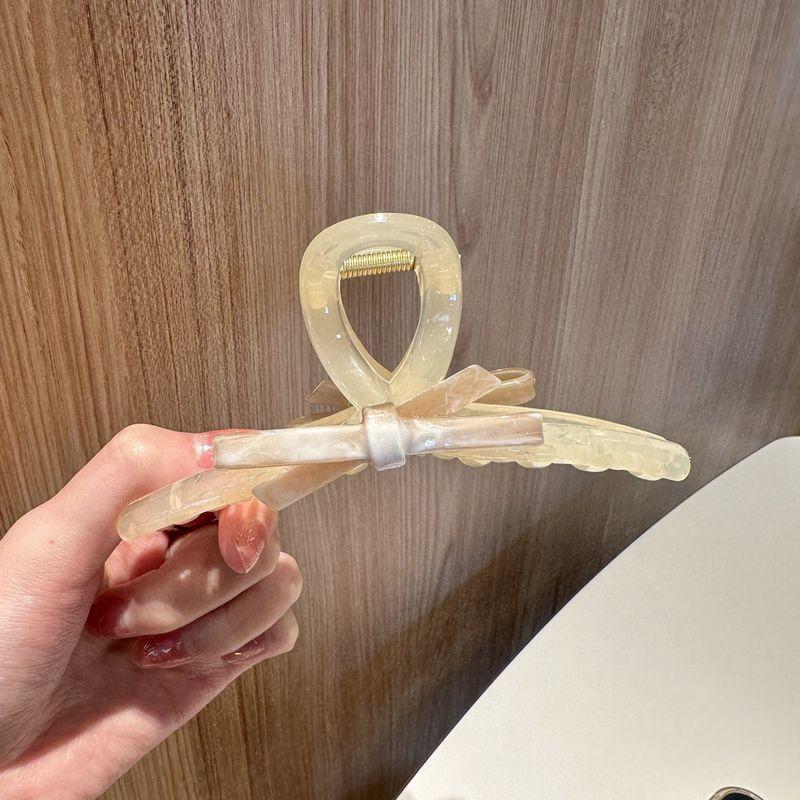 1 шт. Изысканный французский бант для весны и лета, большая заколка-акула, заколка для волос высокого класса, женская заколка для волос, аксессуар для волос