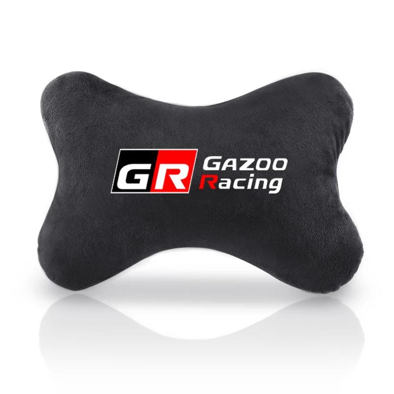 Car Neck Pillow Lint Head Support Protector Universal Headrest Back Cushion For Toyota GR Sport Gazoo Racing RAV4 C-HR Mirai Car