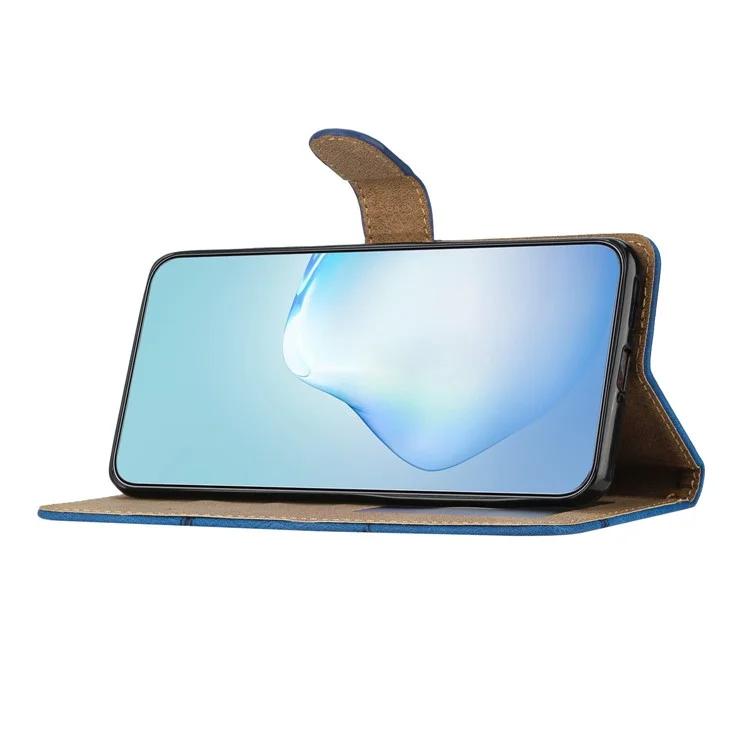 Для Huawei Mate 60 чехол-кошелек-подставка для телефона Crazy Horse Texture PU Leather Imprinted Lines Cover