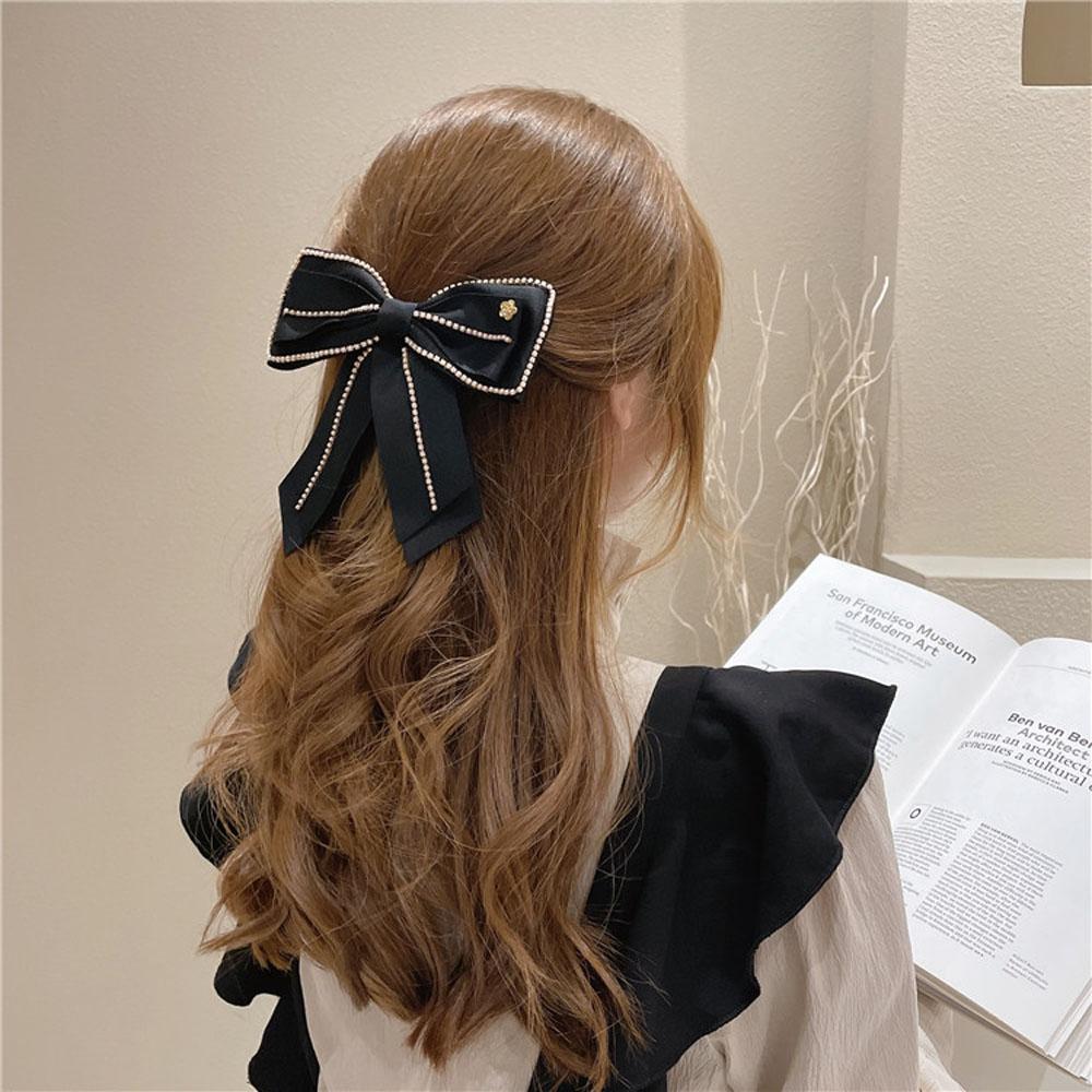 Party Korean Fashion Women Spring Clip Bow Hair Clip Hair Accessories Side Clip