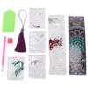 DIY Tassel Bookmark Special Shaped Diamond Painting Leather Page Marks Embroidery Craft Gift