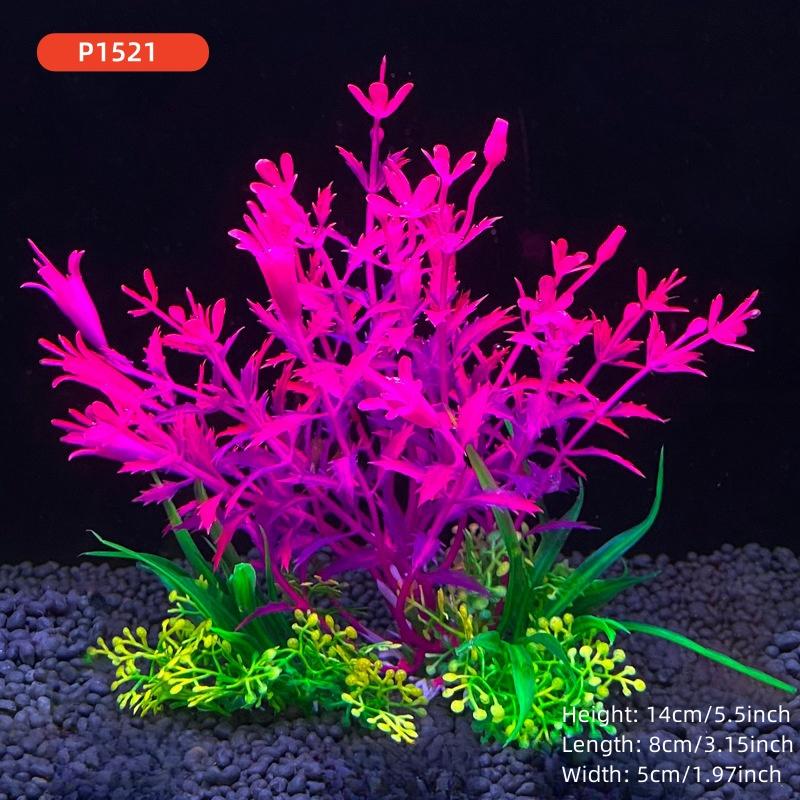 14см/5.5дюйма Растение-симуляция для аквариума, Искусственный декор для аквариума, Растения для DIY, Водная трава, Украшения для аквариума