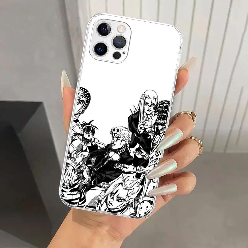 Чехол для телефона JoJo's Bizarre Adventure Golden Wind для iPhone 17 Air 16 15 Plus 14 13 Mini 12 11 Pro Max 16E 7 8 SE 2020 Мягкий Funda P