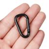 Aluminium Safety Camping Hiking Hook Buckle Keychain Alloy Carabiner Black Climbing Button