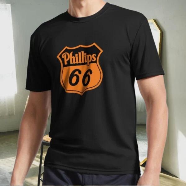 Новая футболка ужасно Phillips 66 2 между Активным логотипом Футболка смешная Размер от S до 5XL