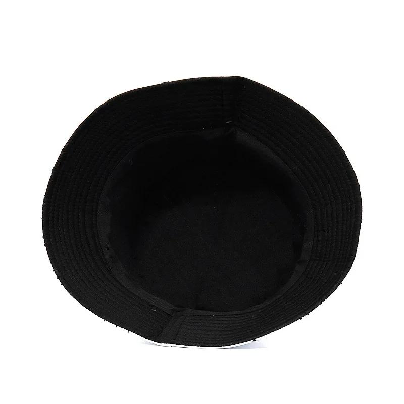 Fashion White Music Note Bucket Hats Sun Caps Hip Hop Man Womens Fisherman Caps