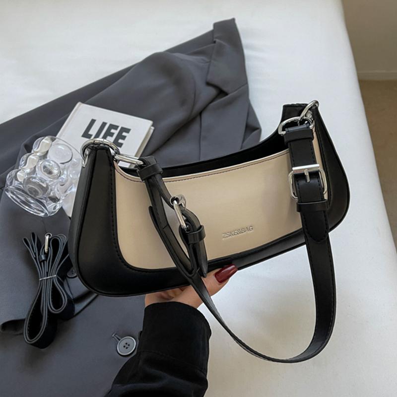 Модная контрастная одноплечевая сумка, летние новые сумки через плечо, роскошные дизайнерские женские сумки подмышками, тренд