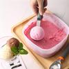 Steel Ice Cream Scooper Balling Function Press Triggers Ergonomic Handle For Fruit And Dessert Making In Any Kitchen