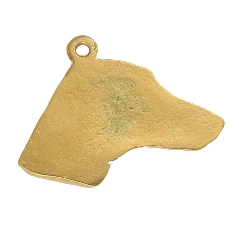 Azawakh, Tuareg Sloughi – Gilded key ring with dog in gift box, handbag decoration | Art-Dog