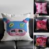 T-Trolls Band T-Together Pillow Case Anti-dustmite Pillowcase Invisible zipper silky short plush Sofa cushion cover