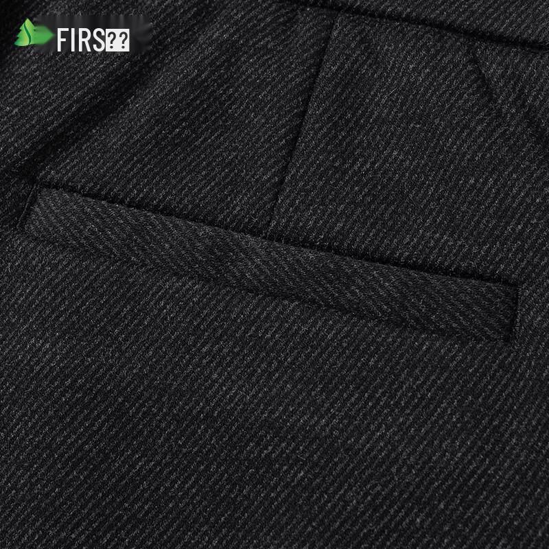 Shanshan Men's Wool Blend Straight-Leg Casual Pants