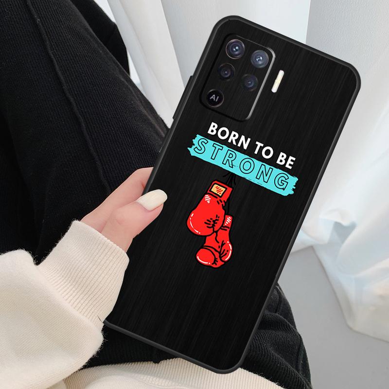 Чехол для боксерских перчаток для Oppo A18 A38 A58 A78 A98 A80 A60 A40 A96 A76 A16 A94 A74 A54 A15 A17 A57 A77 A5 Pro