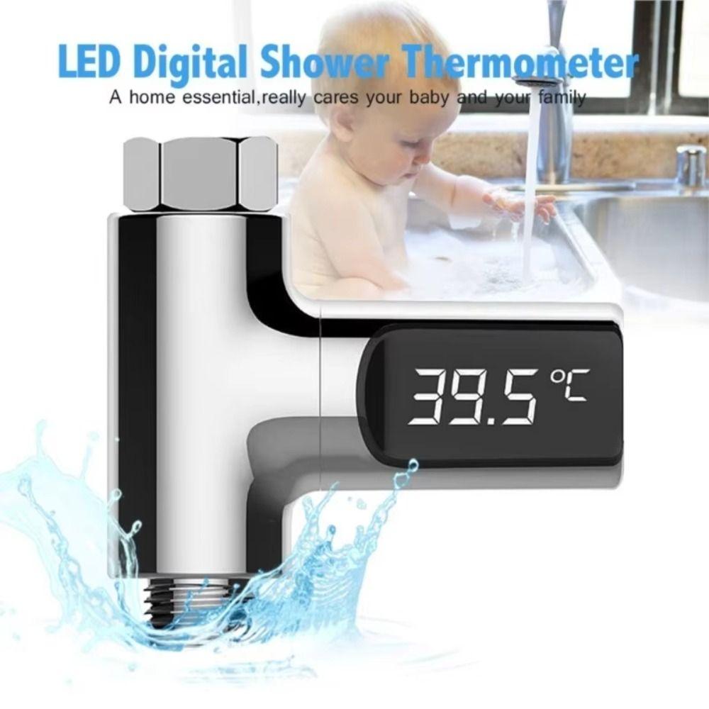 Hot Tub Water Temperature Monitor Self-powered Shower Faucets Bathing Temperature Meter Household