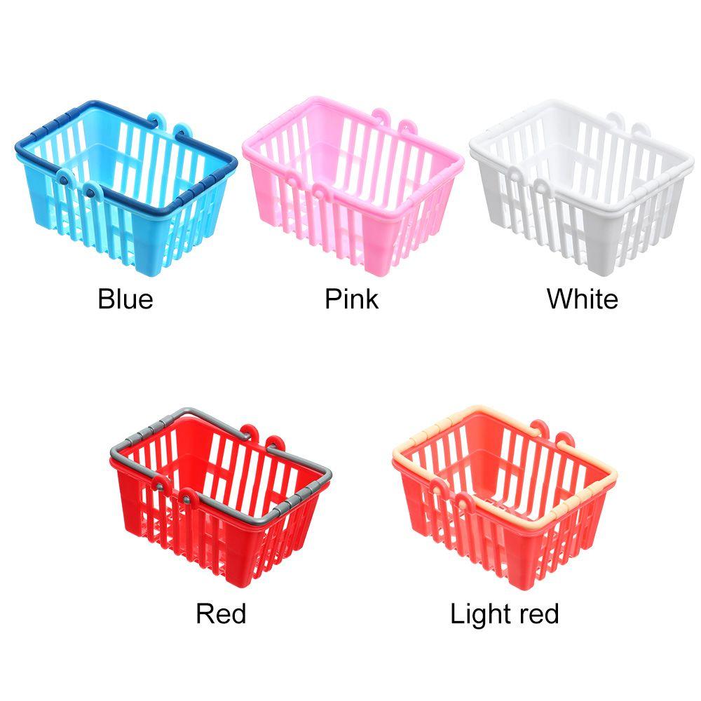 Supermarket Shopping Miniature For Doll House Food Basket Shopping Basket Doll Accessories Mini
