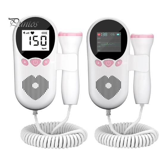 Фетальный монитор с большим ЖК-экраном, удобным интерфейсом, простым в считывании показаний, работающим от батареи, портативным монитором сердечного ритма ребенка