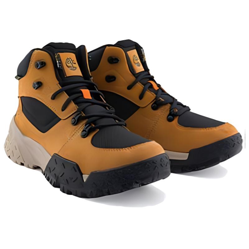 Timberland Motion Scramble Round Toe Shock Absorbing Slip Resistant Durable Mid Top Hiking Shoes Men Hiking Shoes Wheat A68Q8