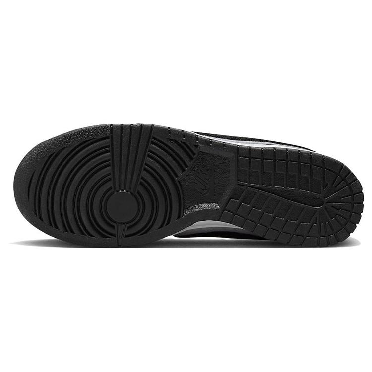 Nike Dunk Low 'Chenille Swoosh - Black Grey Fog' Men's DQ7683-001