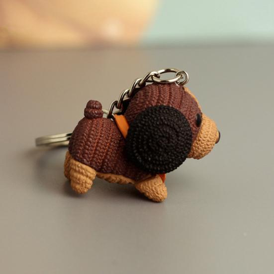 Трехмерное вязание из шерсти. Нежное мастерство. Устойчивое к выцветанию. Износостойкое украшение. Очаровательный брелок-талисман для собаки. Аксессуар для сумки.