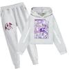 Children's Two-piece Hooded Top And Pants Long-sleeved Printed Sweatshirt Set