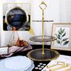 Three-layer Fruit Tray Cupcake Stand Silicone Mold DIY Saucer Coaster Resin Display Stand Decoration Tray Mold with Support