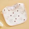 Cartoon Print Baby Bibs Cotton Newborn Saliva Towel New Burp Cloths